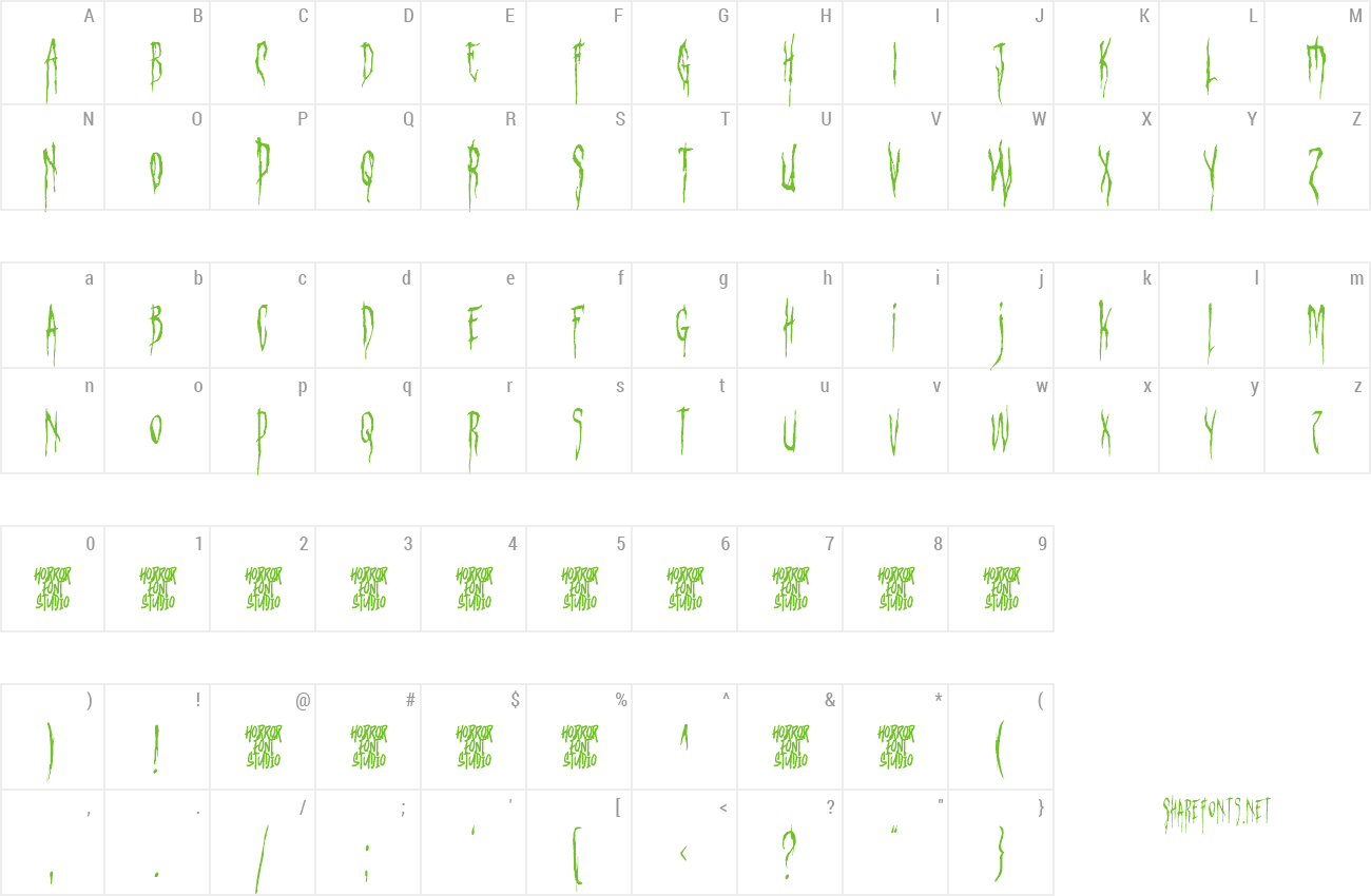 Font Phantom Phrases preview